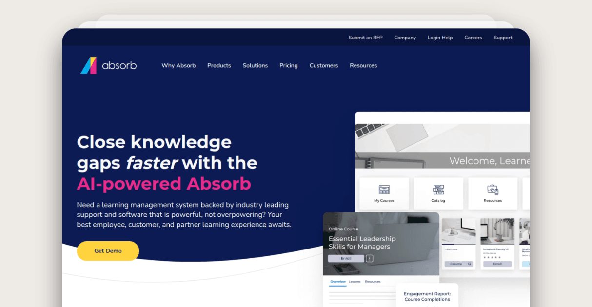 a screenshot of absorblms