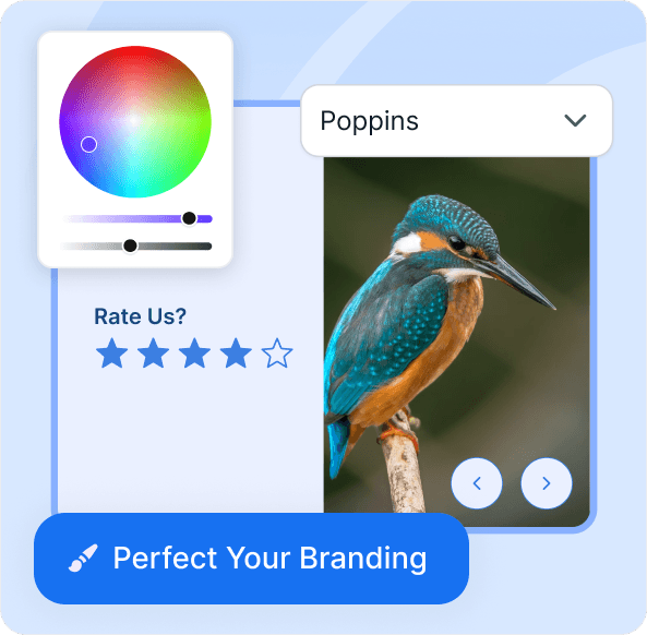 a mockup of Formester's design capabilities