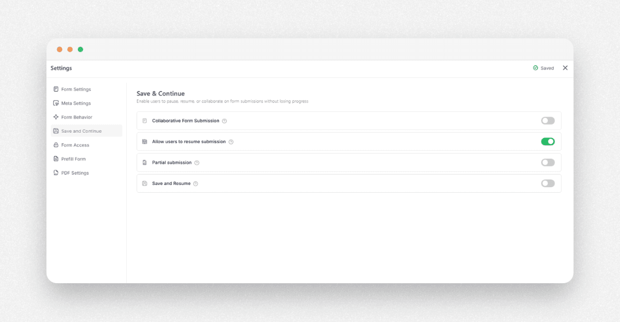 a screenshot of form builder
