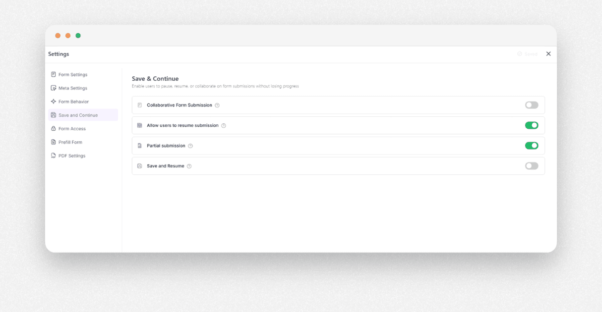 a screenshot of form builder