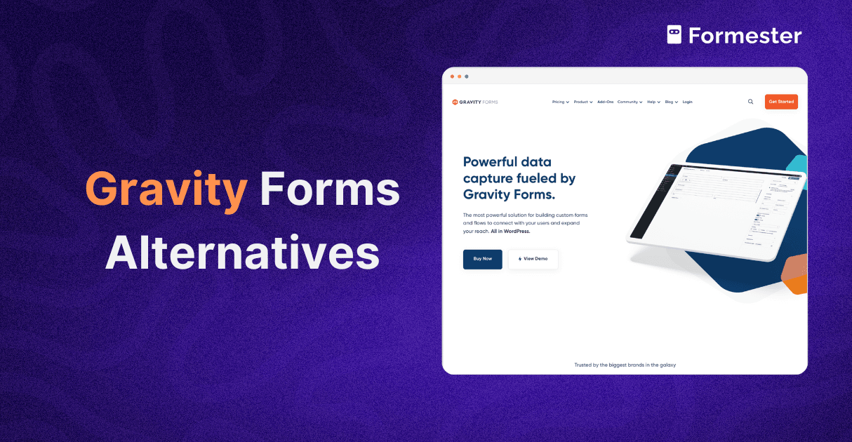 an illustration of best gravity forms alternatives