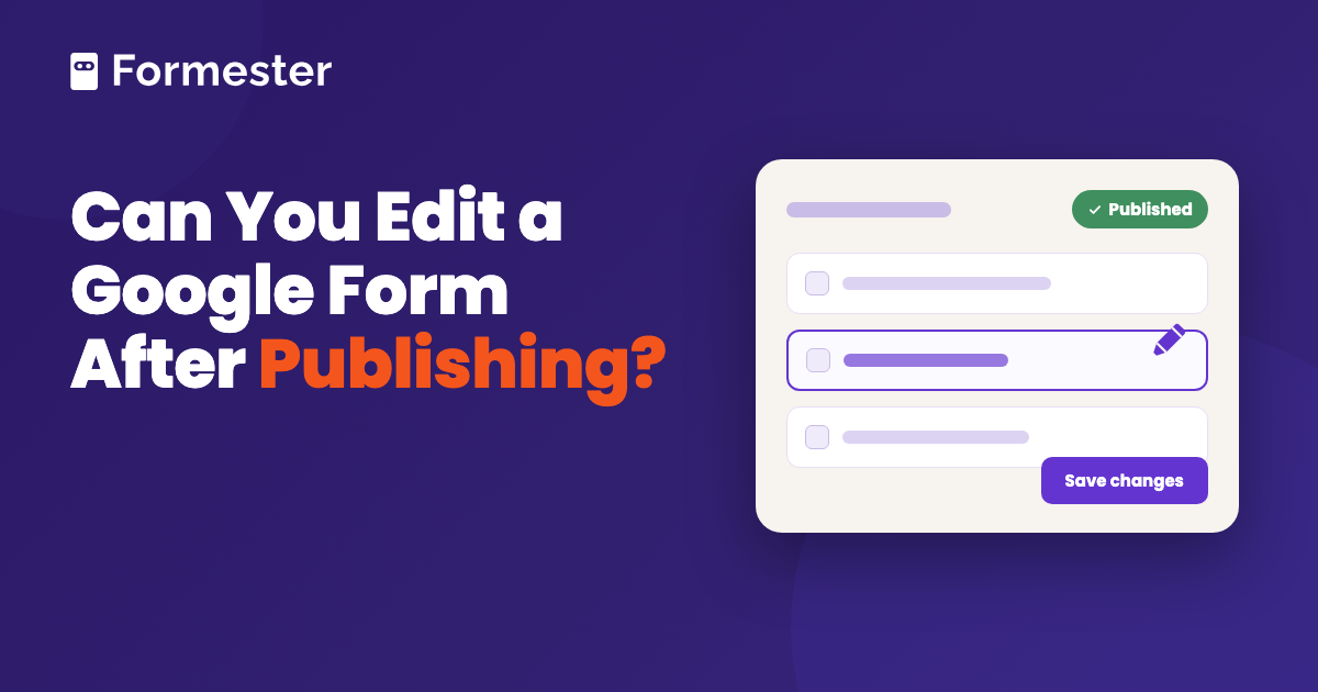 Cover art for a guide to editing a Google Form after it is published