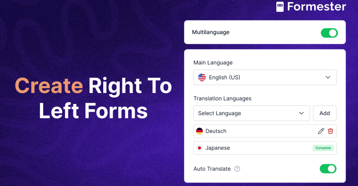 a blog post cover about how to create right to left forms