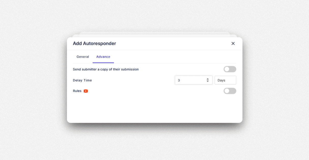 a screenshot of formester's email autoresponder