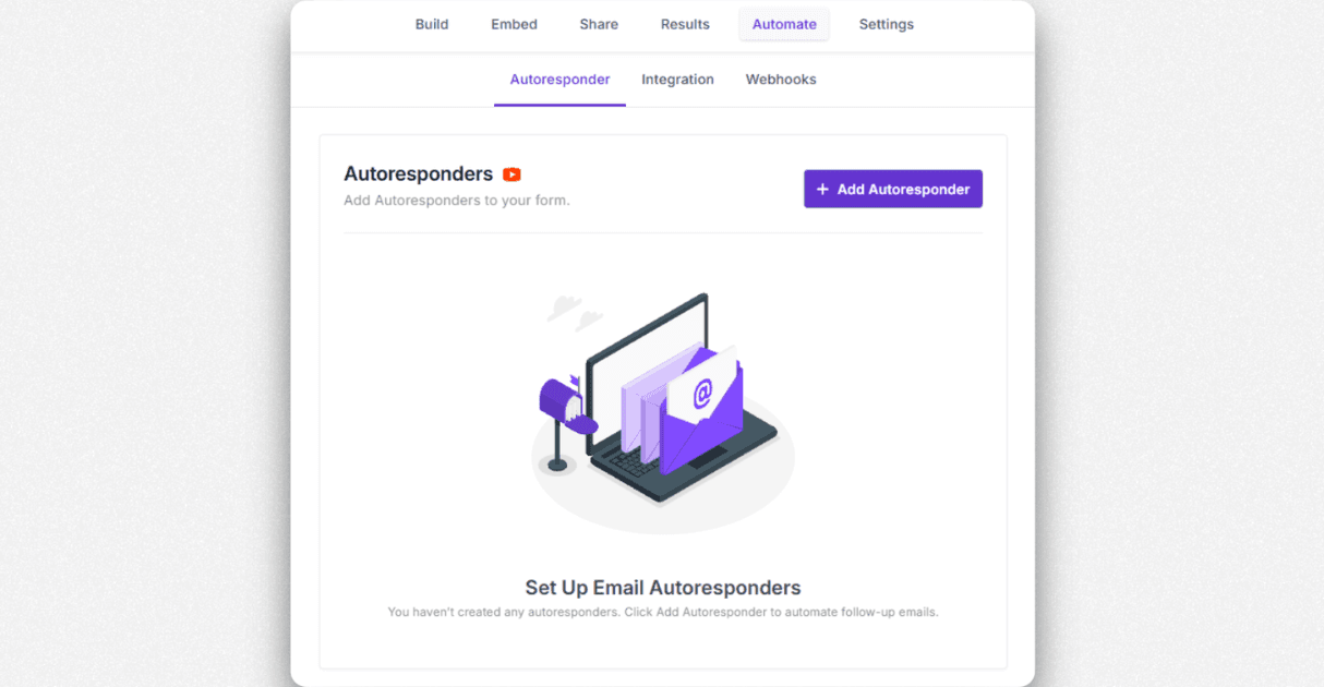 a screenshot of formester's email autoresponder
