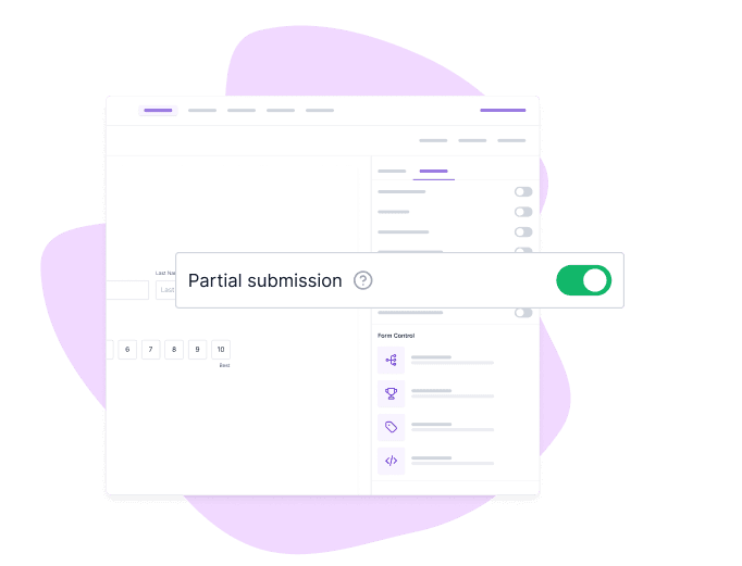 a mockup of enabling partial submissions in formester