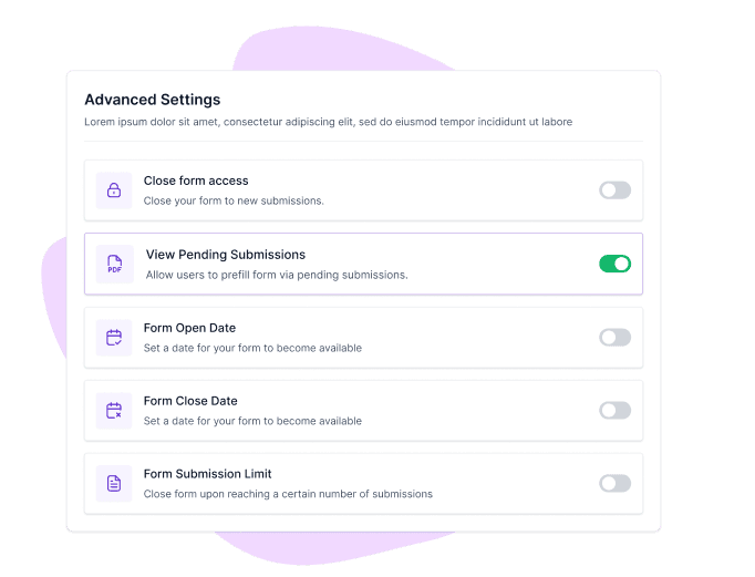a mockup of enabling viewing pending submissions in formester