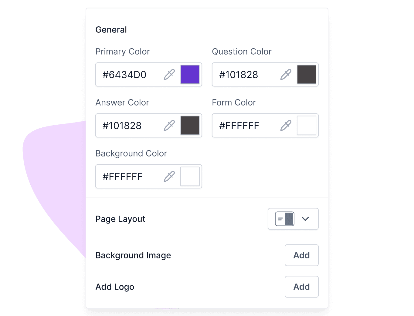 formester's customization ui