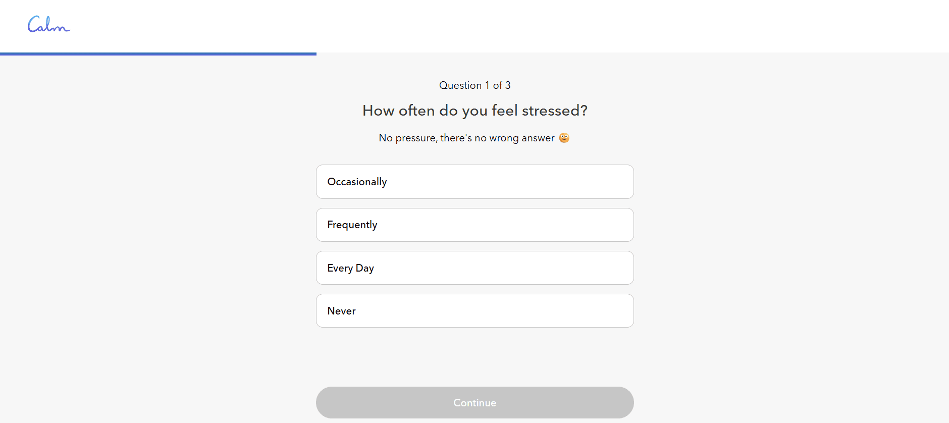 Conversational Form Calm