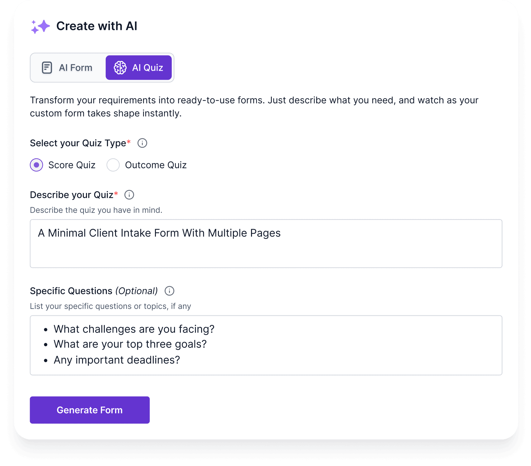 Truly Simple Form Building