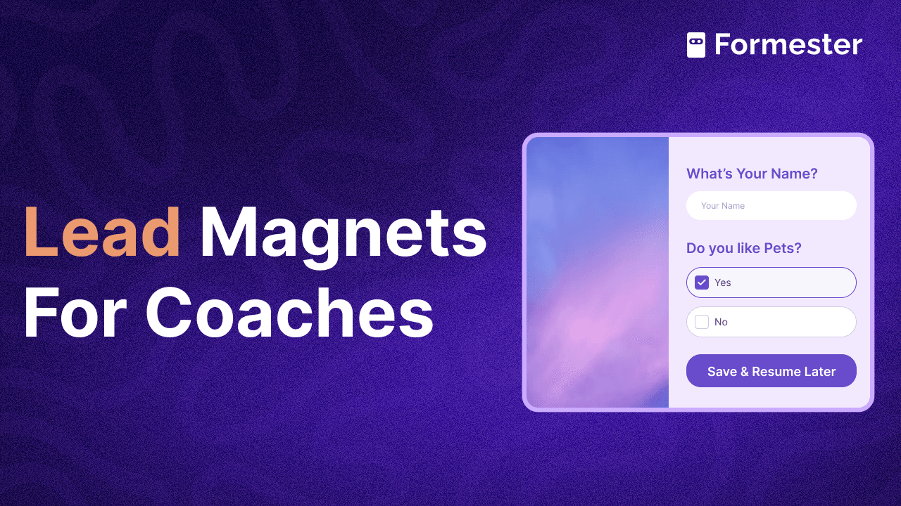 a blog post cover about lead magnet ideas for coaches