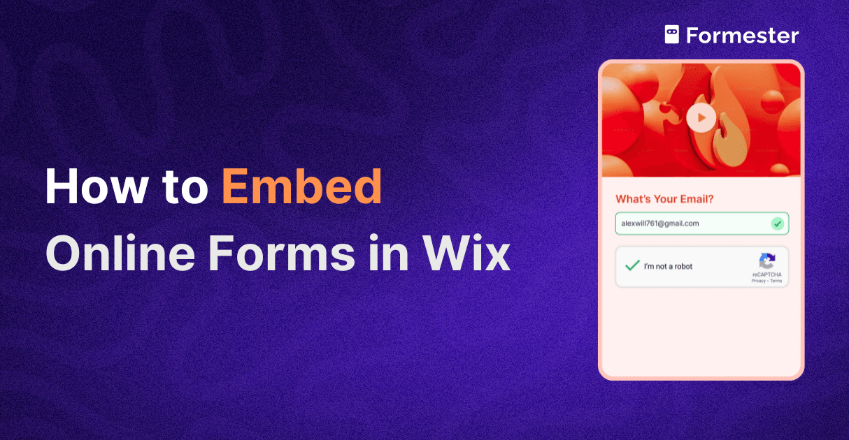 a blog post cover about how to embed online form in wix website