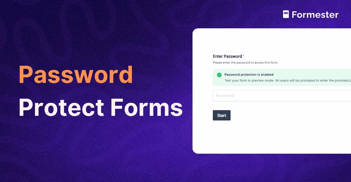 a blog post cover about how to password protect online forms and surveys