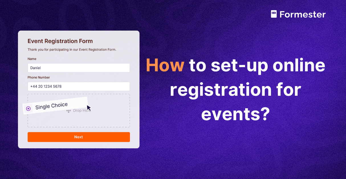 a blog post cover about how to setup online registration for an event