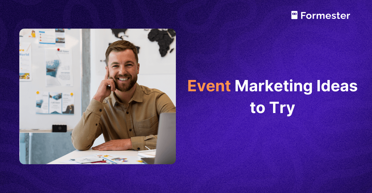 a blog post cover about event marketing ideas