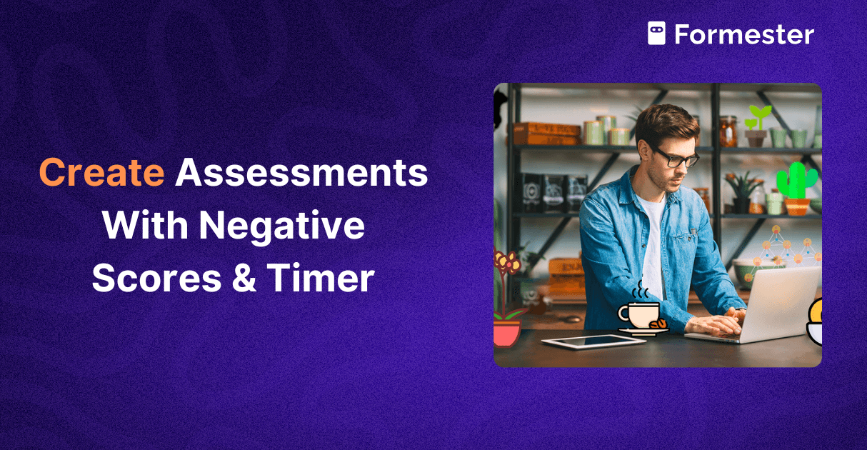 a blog post cover about how to make online tests with negative marking and timer