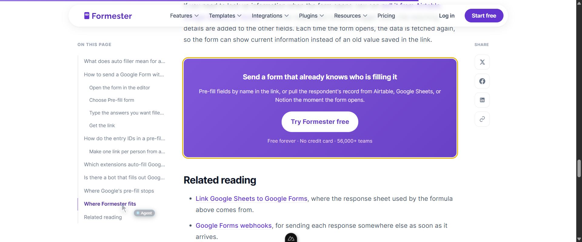 Auto-filler page CTA rendering correctly