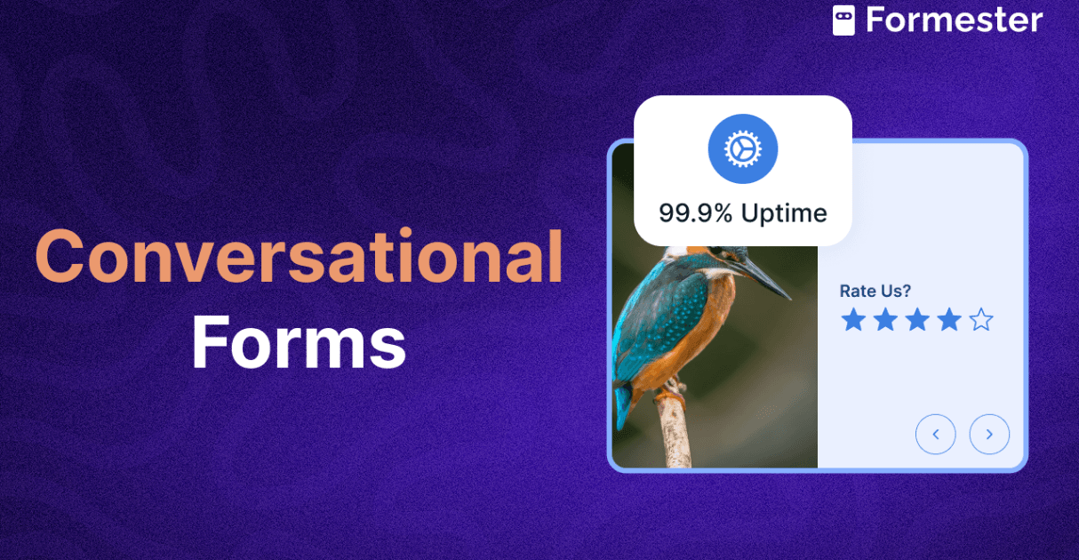 a blog post cover about conversational forms