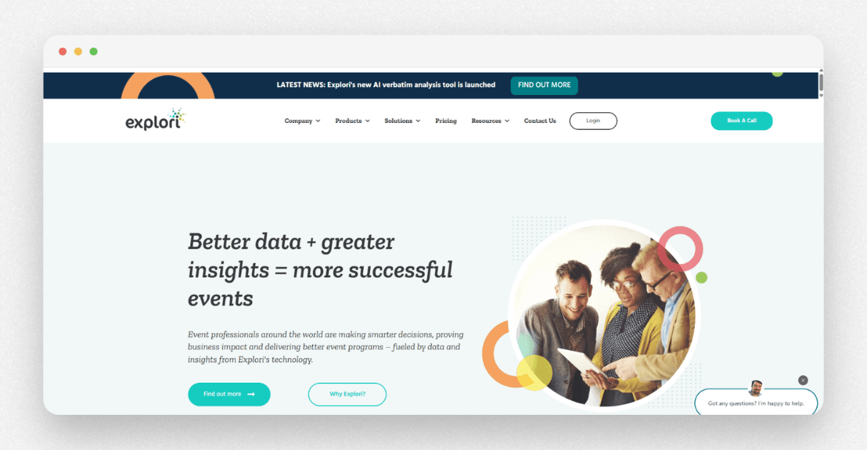 a screenshot of explori