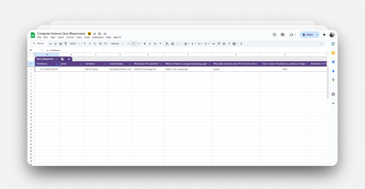 a screenshot of google forms