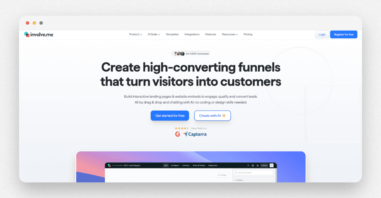 a screenshot of involve me