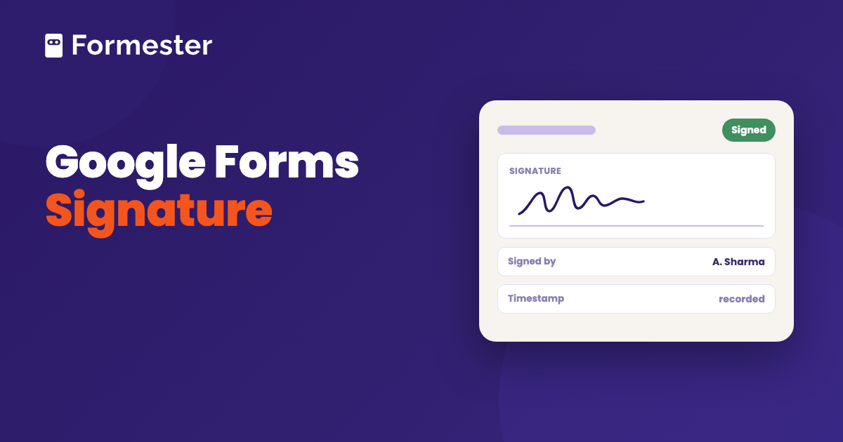 Cover art for a guide to adding a signature to a Google Form