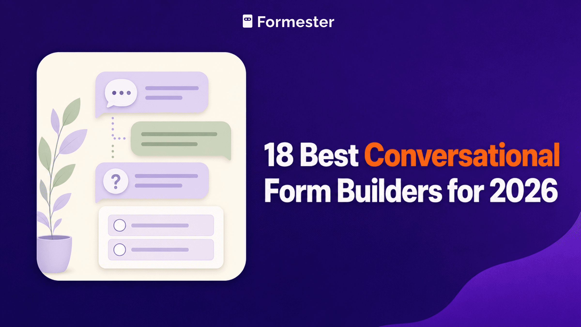 18 Best Conversational Form Builders for 2026, Formester cover