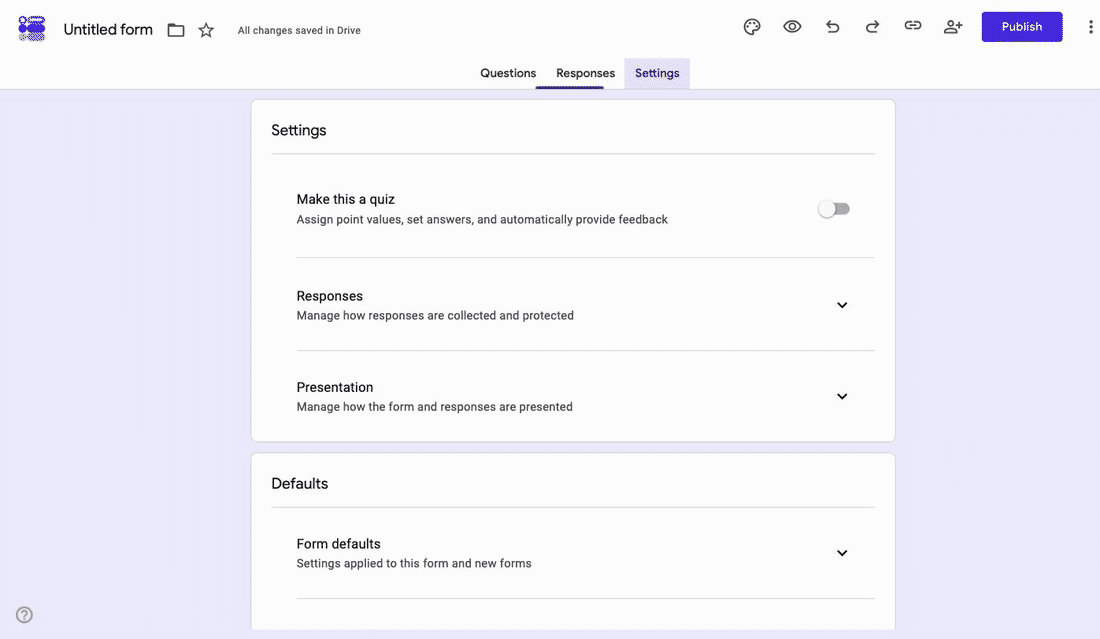 Setting Collect email addresses to Responder input in the Google Forms Settings tab, which adds an Email field to the form