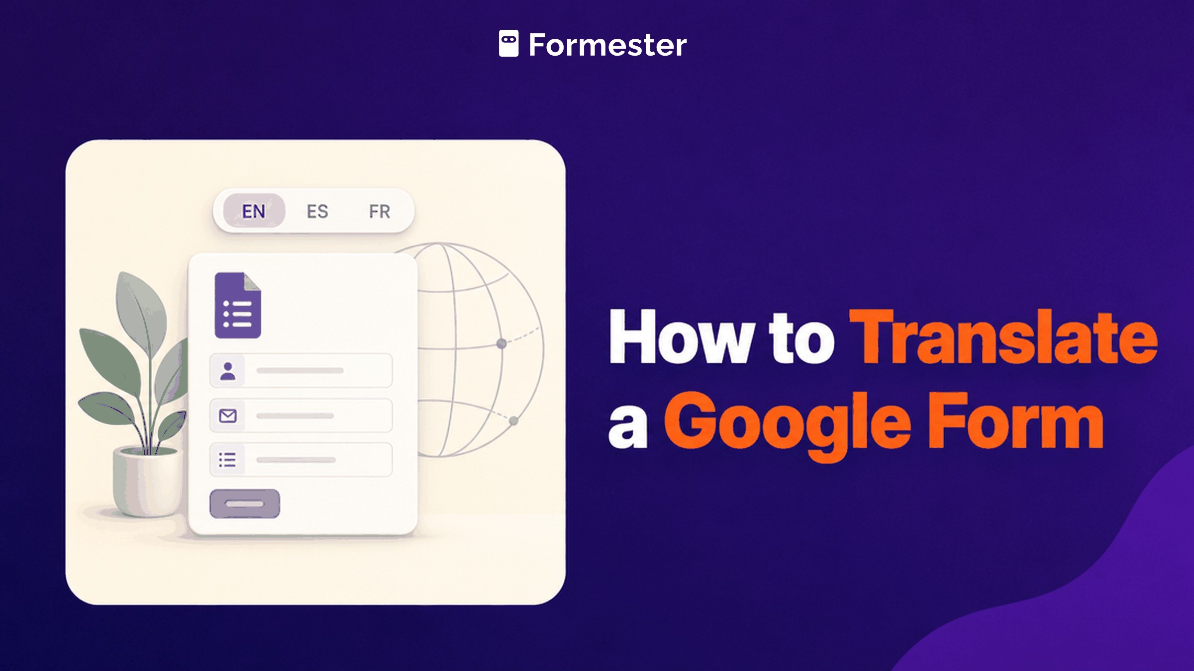 Cover art for a guide to translating a Google Form