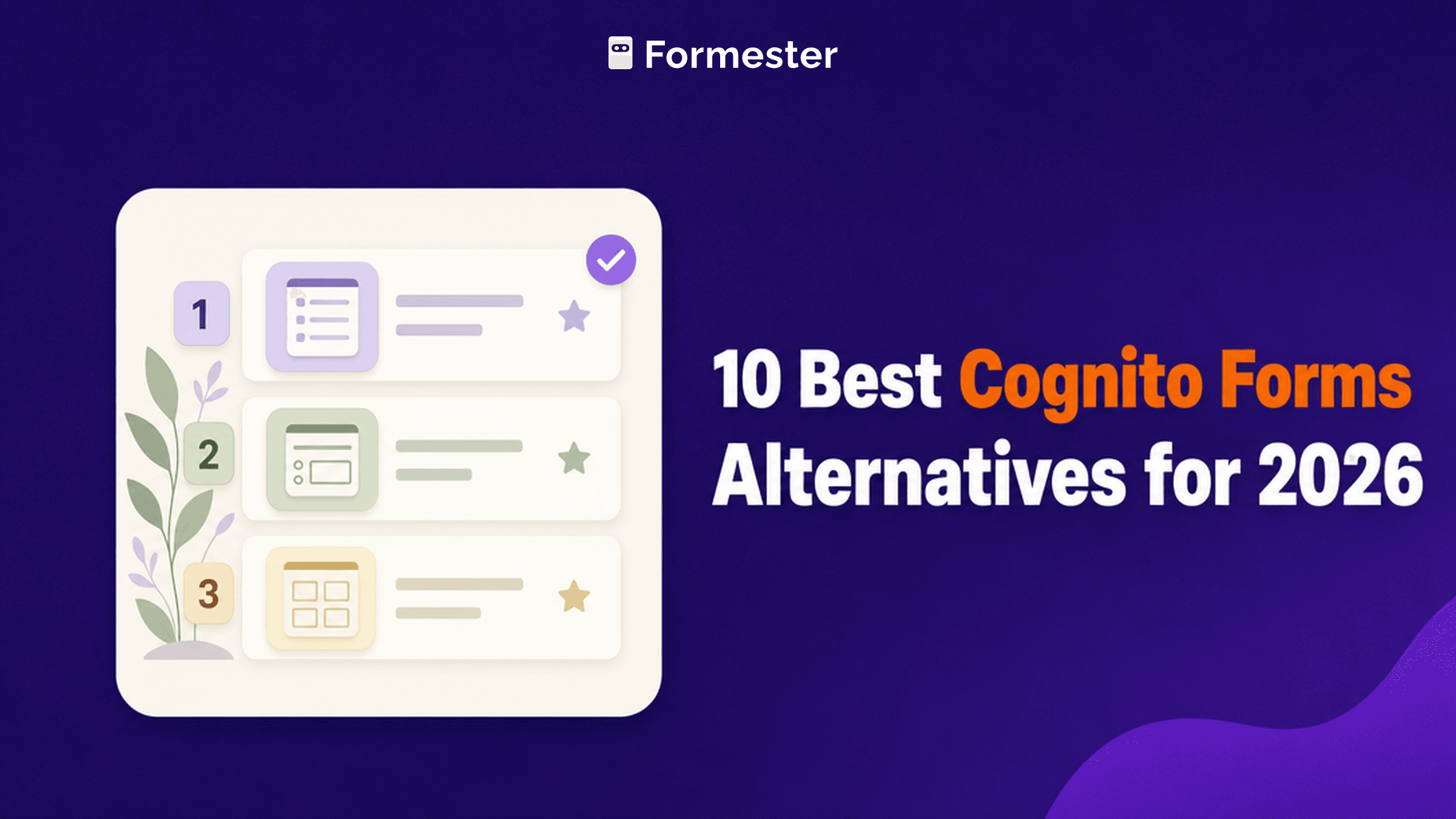 10 Best Cognito Forms Alternatives in 2026, Formester cover
