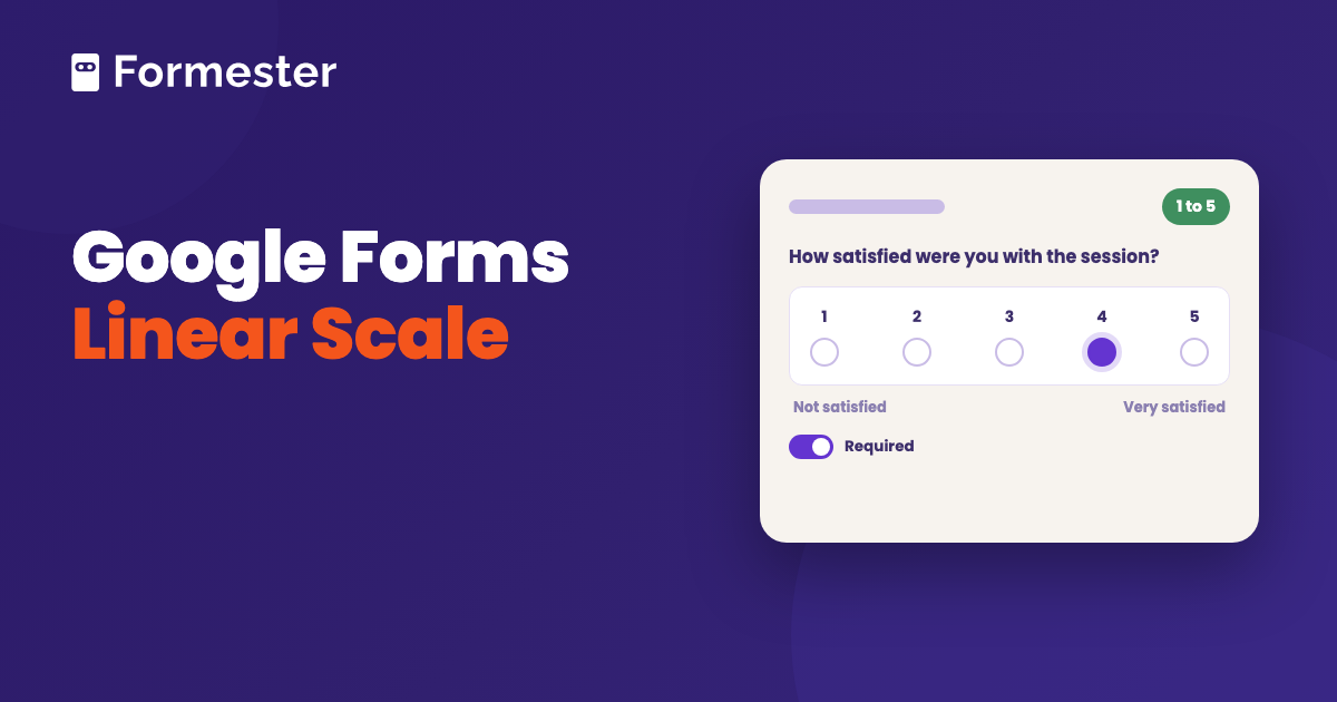 Cover art for a guide to linear scale questions in Google Forms