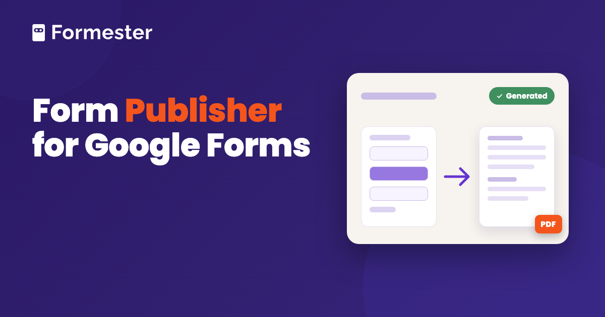 Cover art for a guide to Form Publisher for Google Forms