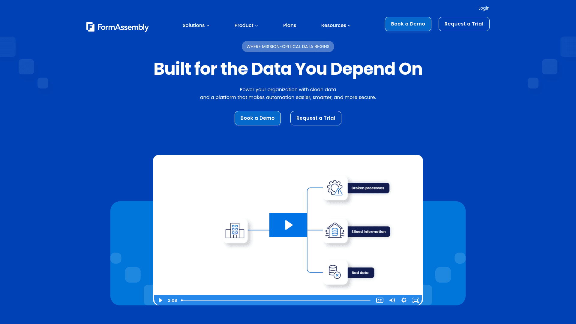 FormAssembly homepage screenshot
