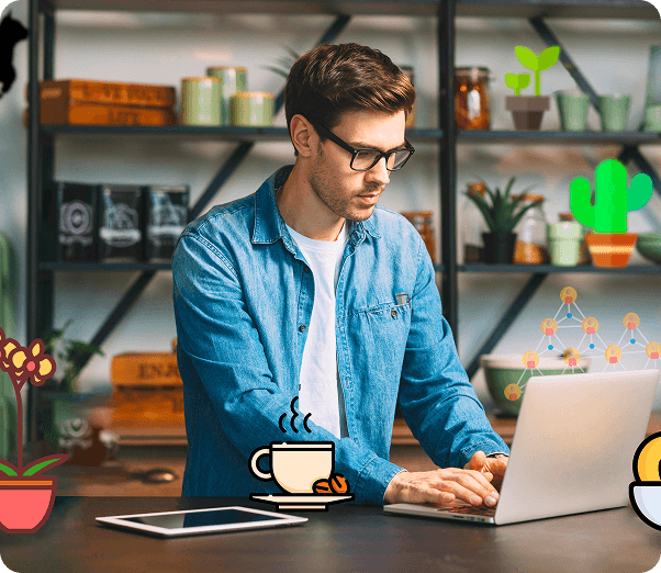 guy-working-laptop-having-icons-surrounding-him 