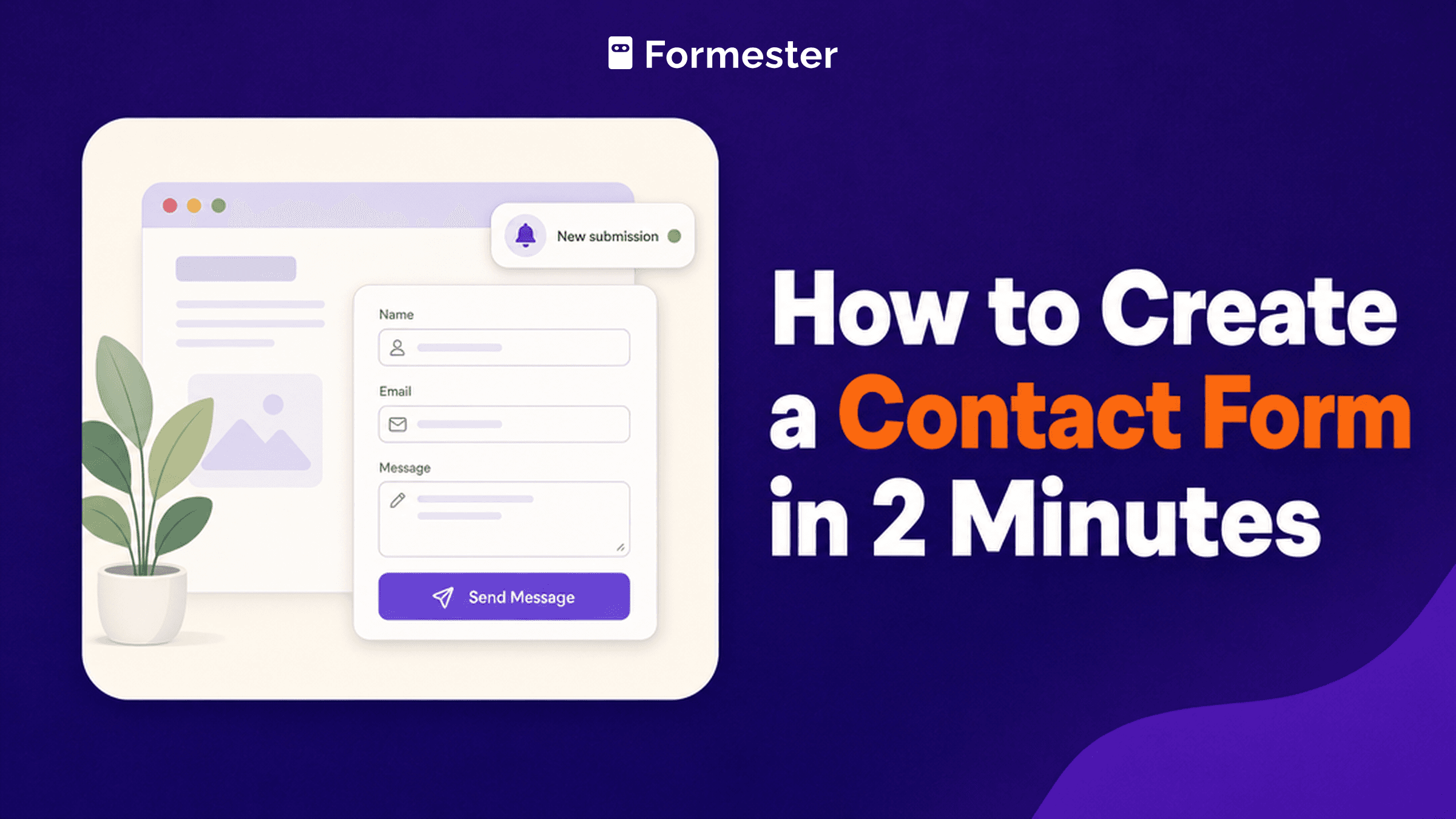 How to create a contact form in 2 minutes