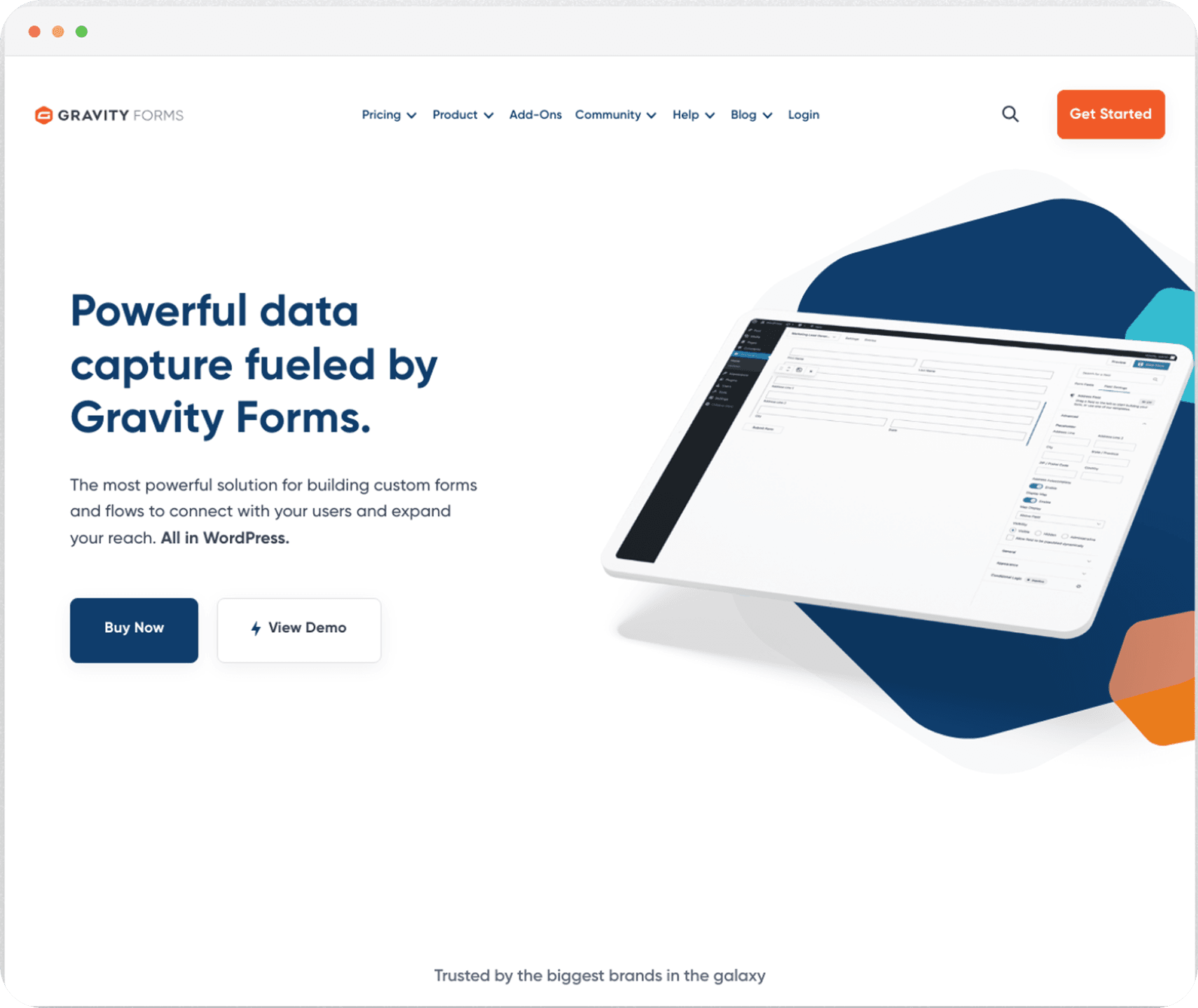 a screenshot of gravity forms