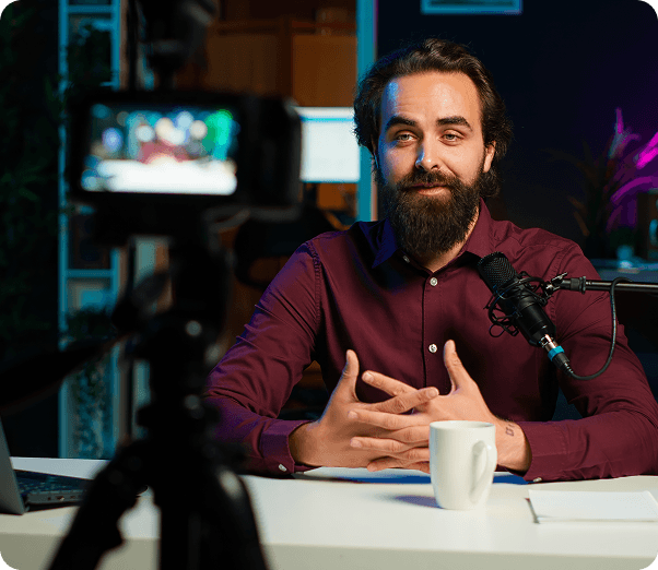 influencer-entering-home-studio-doing-live-broadcast 1